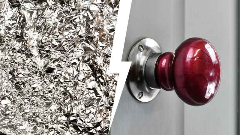 Online ad advises people to wrap doorknobs in foil when …